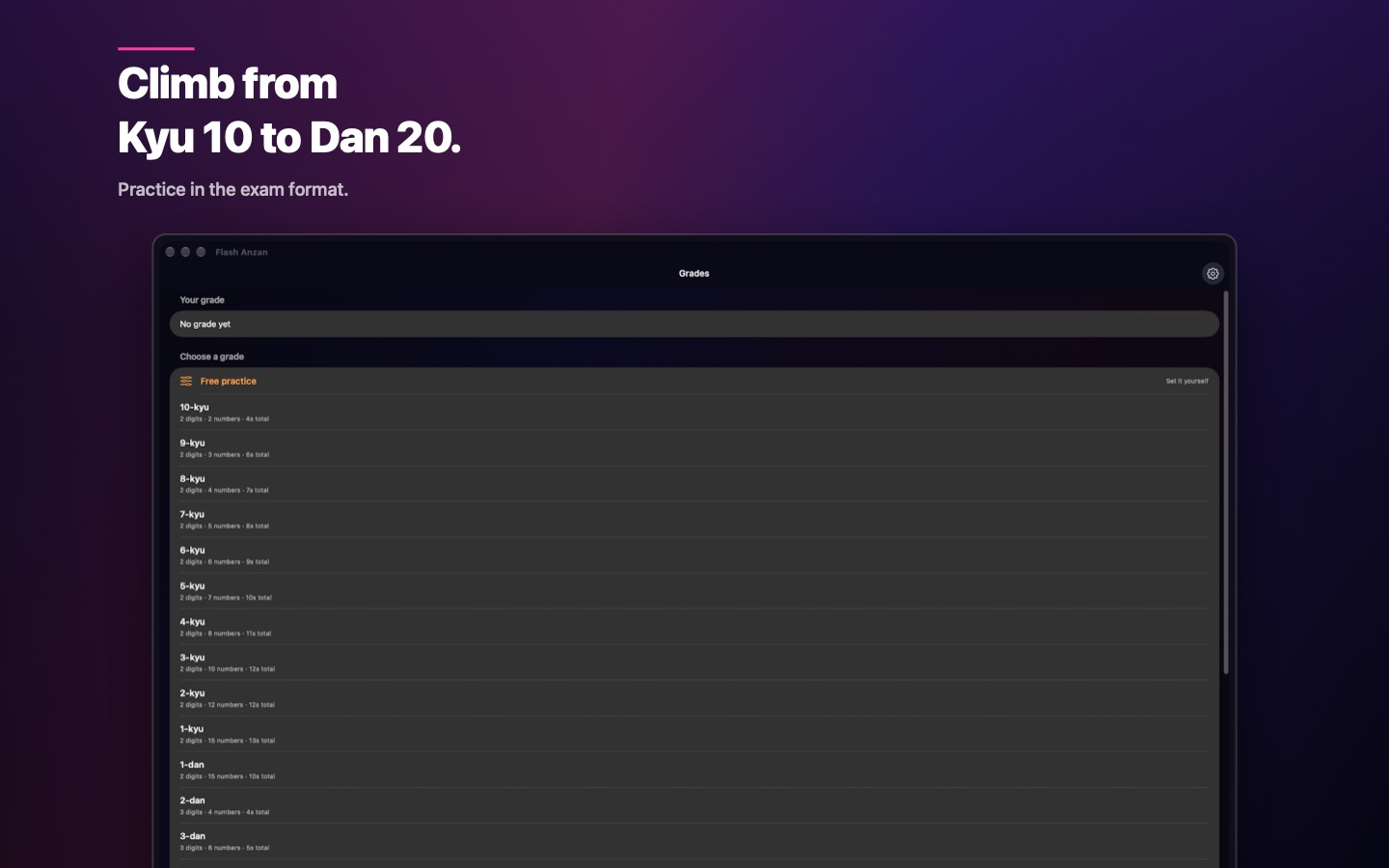 FlashAnzan Mac screenshot
