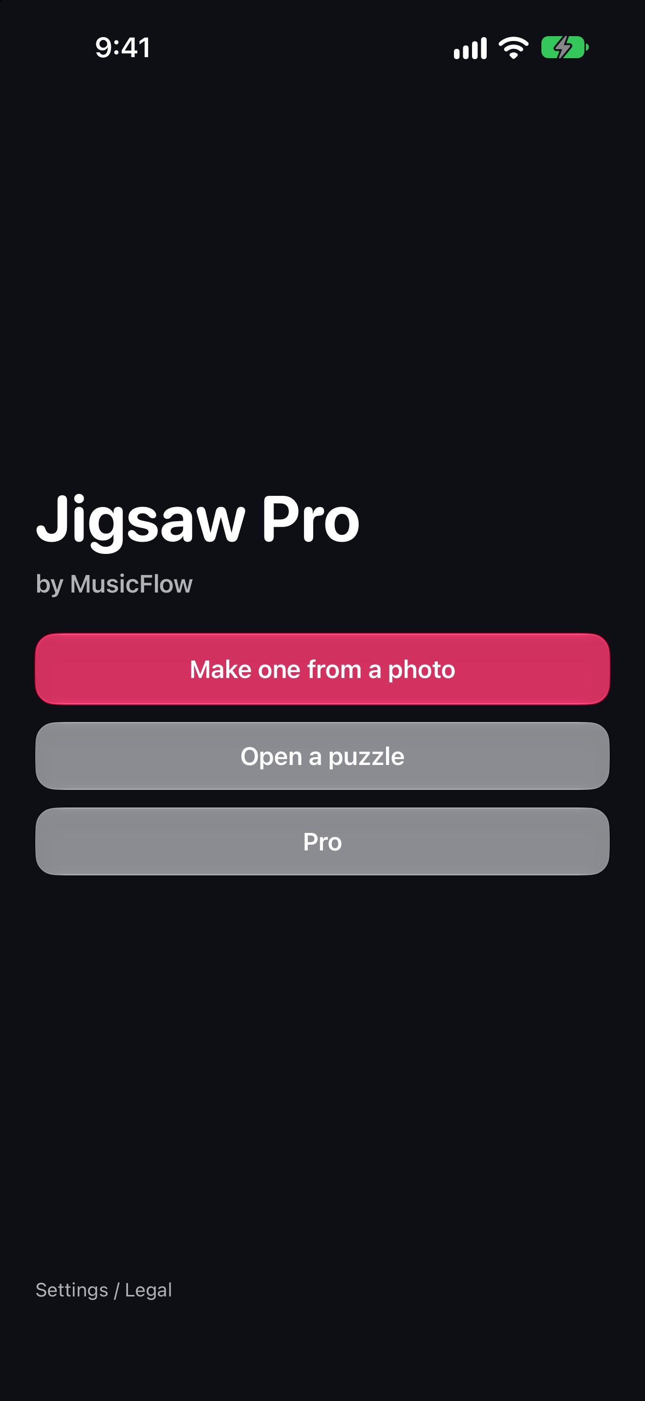 Jigsaw iPhone screenshot 1
